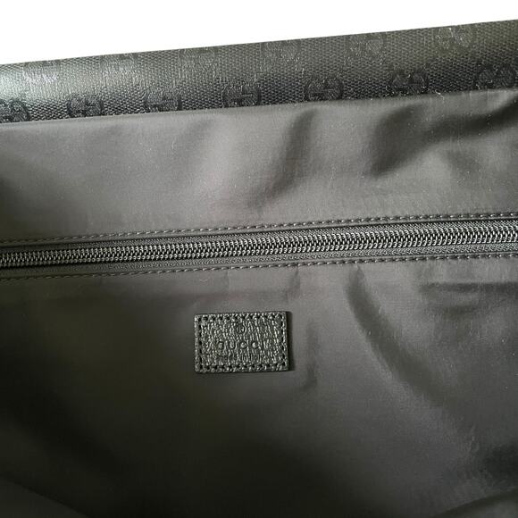 GUCCI Black GG Crystal Canvas Medium Tote Bag New & Authentic - Picture 10 of 11